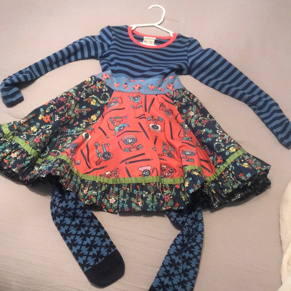 Matilda Jane dress and tights